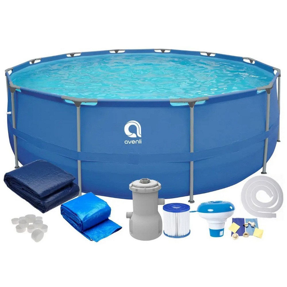 Басейн каркасний садовий із насосом на міцній рамі 305x76см + аксесуари 16in1 Київ - фото 1