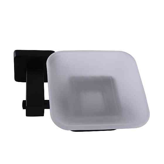 Мыльница одинарная Globus Lux BQ9408 черная матовая SUS304 (000022210) Киев