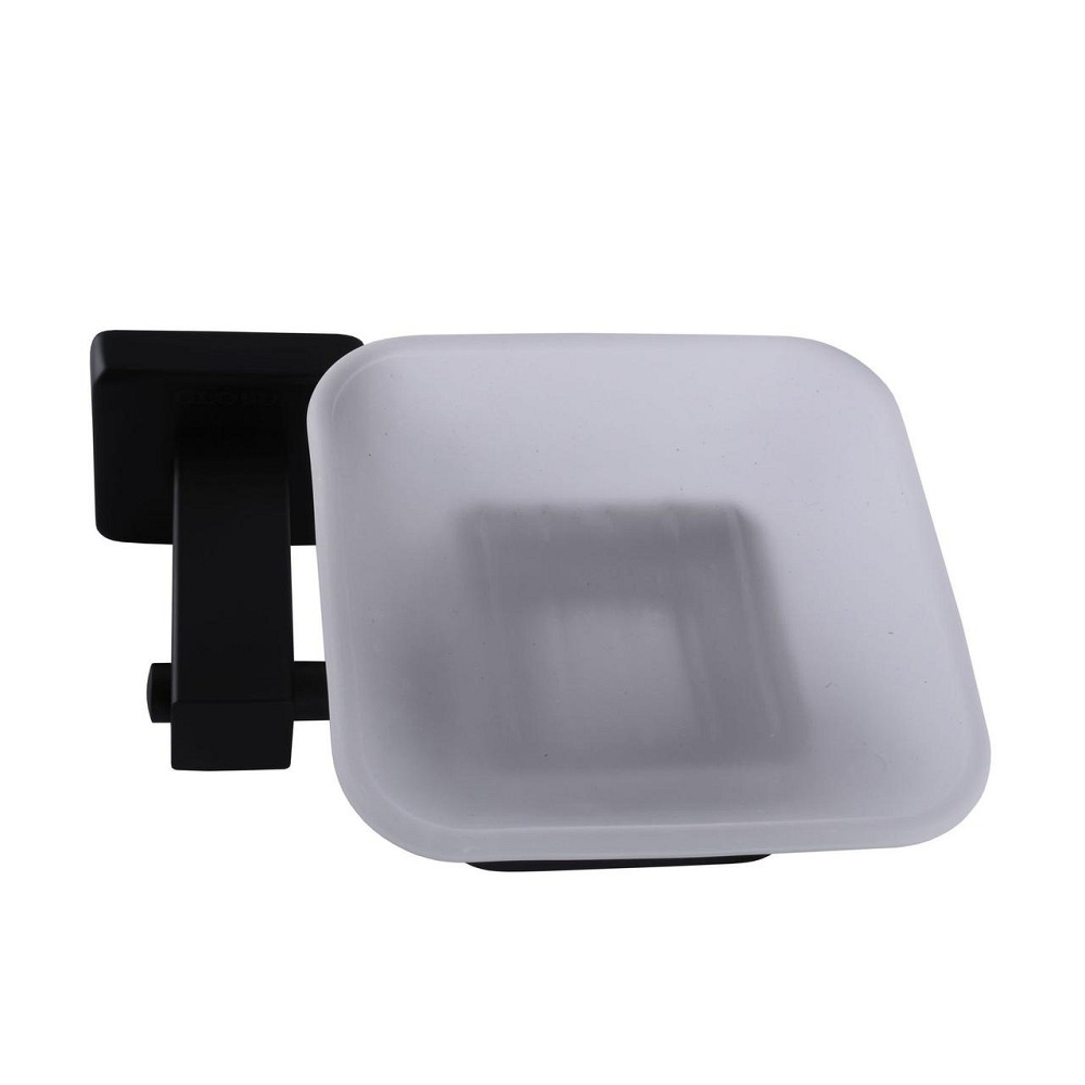 Мыльница одинарная Globus Lux BQ9408 черная матовая SUS304 (000022210) Киев - изображение 3