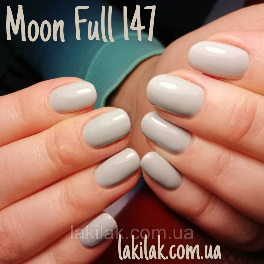 Гель-лак Moon Full №147 сіро-блакитний 8мл Херсон - изображение 1
