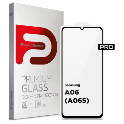 Скло захисне Armorstandart Pro Samsung A06 (A065) Black (ARM80170) Вінниця - фото 1