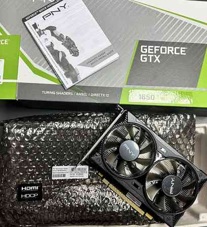 Видеокарта PNY GeForce GTX 1650 4GB GDDR6 / новая, в коробке Киев
