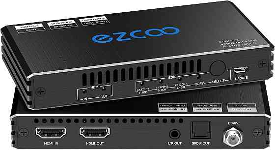 Перемикач Ezcoo HDMI-аудіоекстрактора та конвертера HDR10 4K/120Hz Луцк