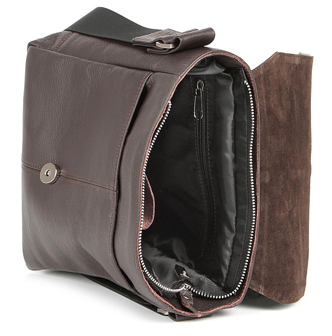 Сумка SHVIGEL 00852 кожаная Коричневая Киев - изображение 9