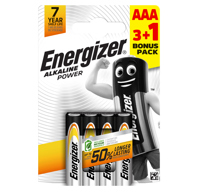 Батарейка ENERGIZER лужна Alk Power 1.5V ААА  LR03 мініпальчик 3+1 (4 шт) Рівне - фото 1