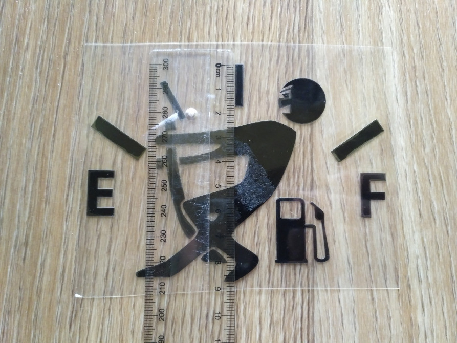 Наклейка на авто На бак Чорна Київ - фото 4