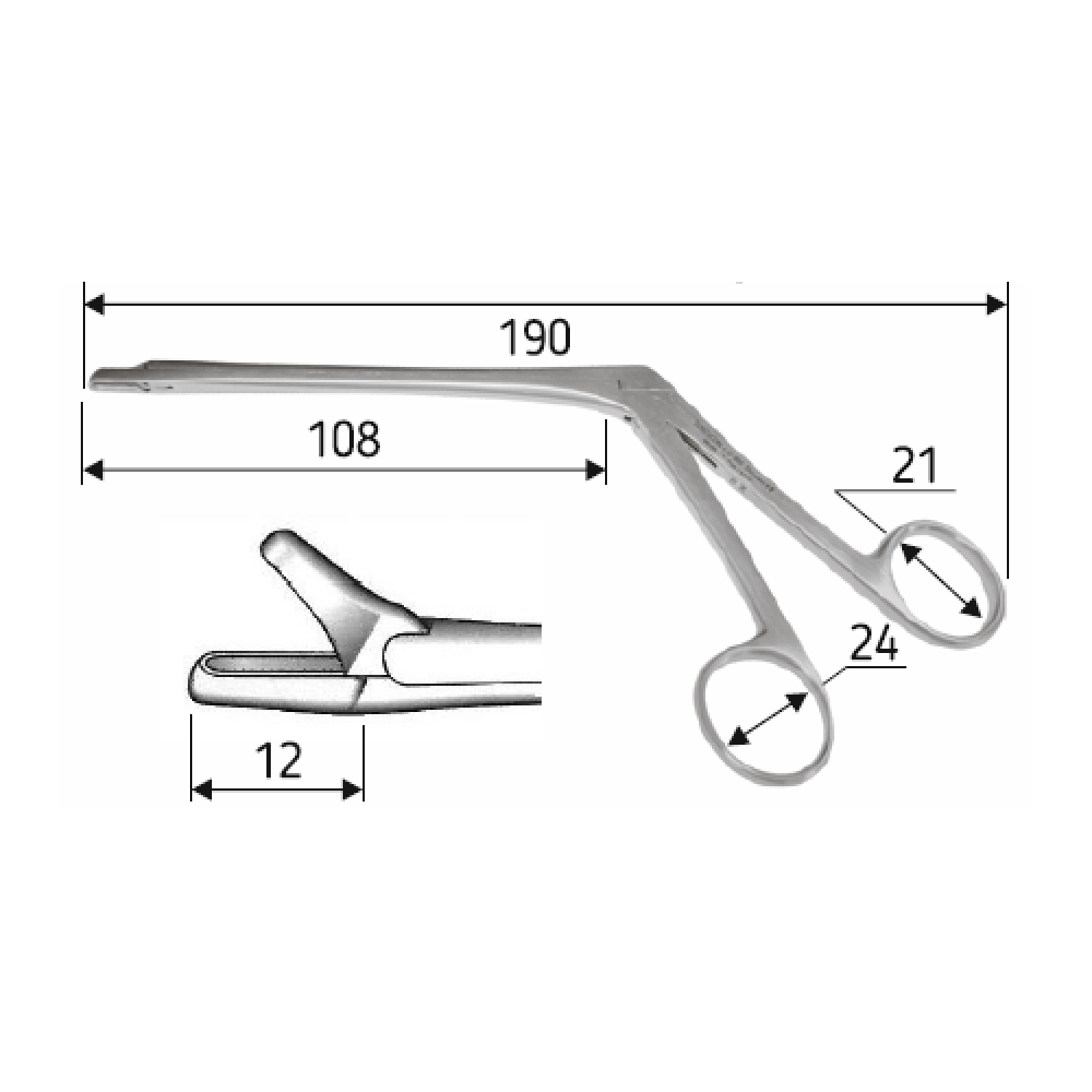 Щипцы-выкусыватели (конхотом) Myles, 19 cм, J-32-850 Днепр - изображение 2