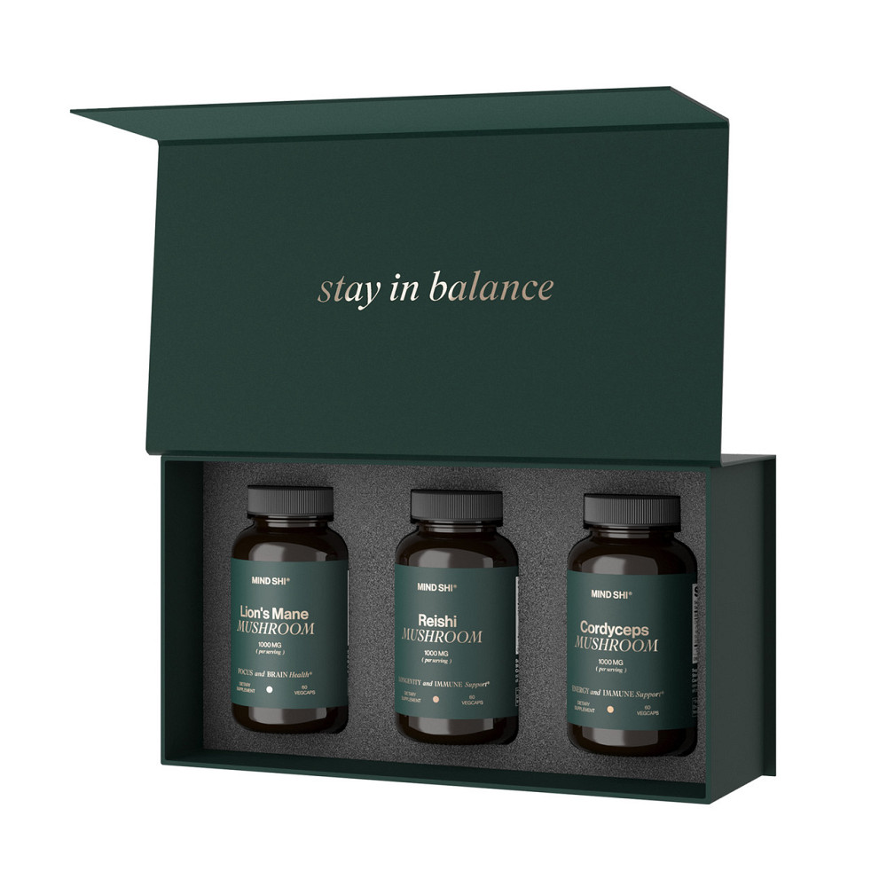 Греби рейши, эжовик гребенчатый, кордицепс MIND SHI Mushroom Premium Box Киев - изображение 2