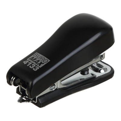 Степлер Buromax пластиковый МИНИ, 10 листов, (скобы №10), 58 х 22 х 32 мм, черный (BM.4133-01) Винница - изображение 2