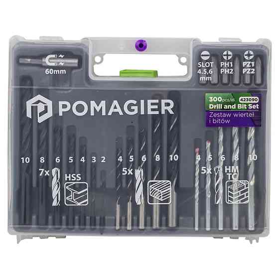 Набір біт та свердл 300 предметів Pomagier Pom-423090 Одеса