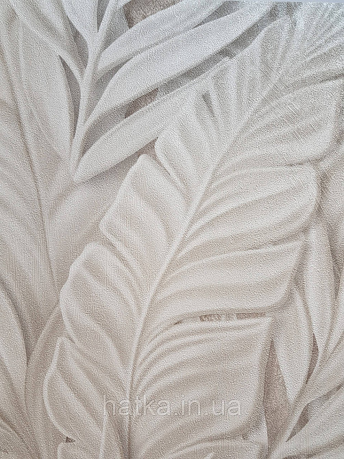 Шпалери метрові вінілові на флізеліні Sintra Vila листя гілки бежеві на коричневому 533413 Київ - фото 1