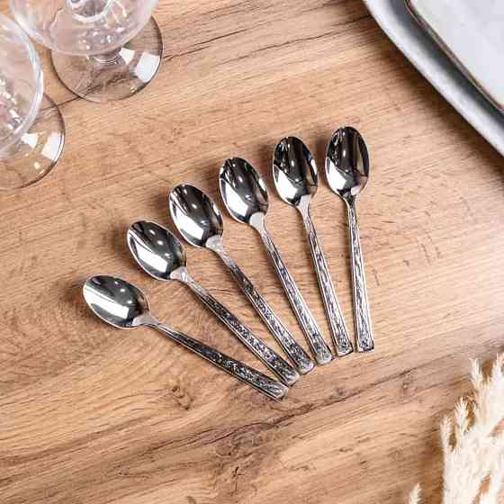 TS Kitchen Набір чайних ложок з нержавіючої сталі 6 штук столовий набір Київ