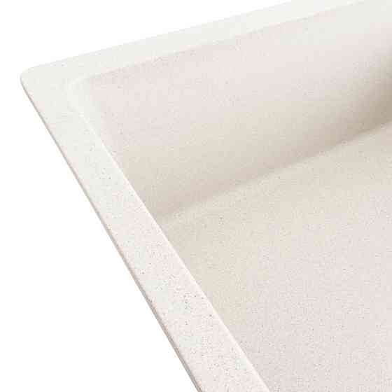 Гранітна мийка для кухні VALESO 7850 ROMA матова (білий в крапку) Коломыя