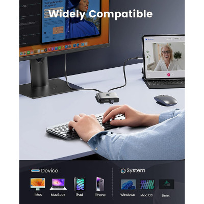 Концентратор Orico USB-C to 5-in-1 Docking Station 5Gbps (CA914227) Винница - изображение 5