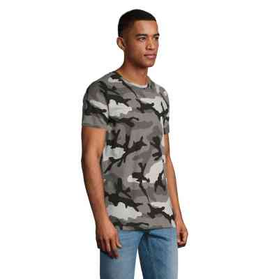 Футболка Sol's Camo men сірий камо M (01188521M) Винница