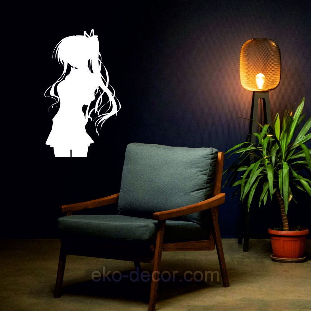 Декоративне настінне Панно «Дівчина» Декор на стіну 50*29 см, Білий Київ - фото 8