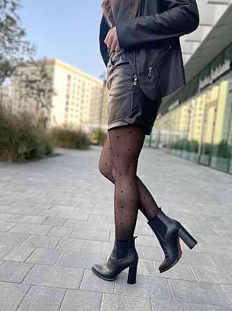 Nivelle Черевики жіночі NIVELLE чорні натуральна шкіра каблук 10 см размеры 35р.38р. (3918) Коломия