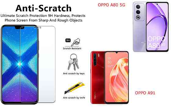 Защитное стекло NeoGlass для OPPO A80 5G, OPPO A91 – ультрапрозрачное и устойчивое Киев