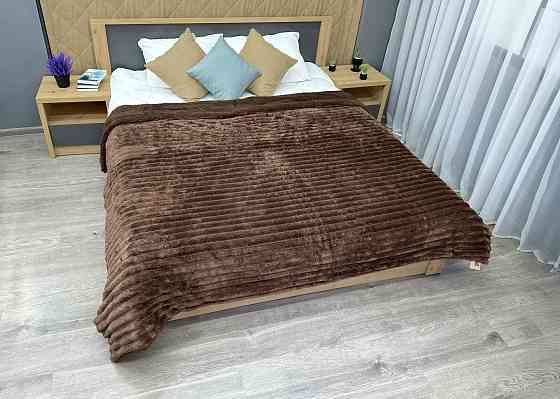 Плед 200х230 см (+-10см) на овчине 