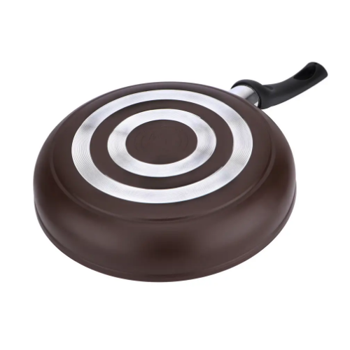 Сковорідка d26см скляна кришка а/п Non Stick шоколадний PN-26С Interos Житомир - изображение 3