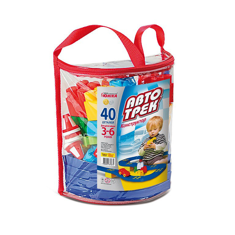 Конструктор дитячий "Автотрек” 70675, 40 деталей, рюкзак Вінниця - фото 1