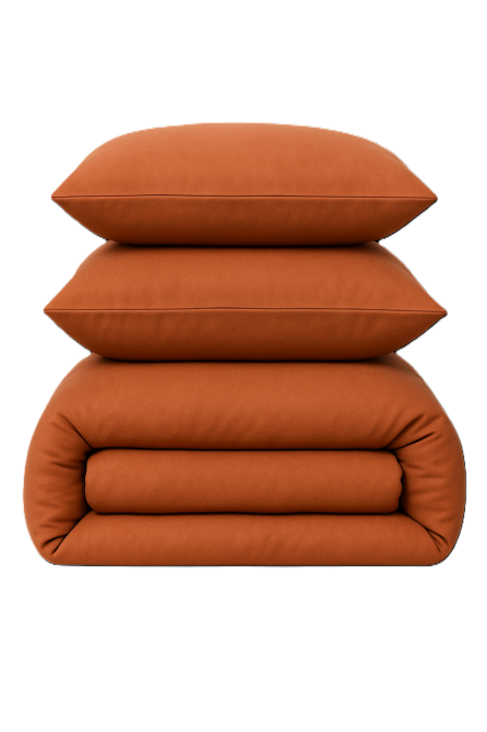 Ecotton Наволочка Ecotton 50х70 см фланель із бавовни Coral помаранчевий Коломия - фото 1