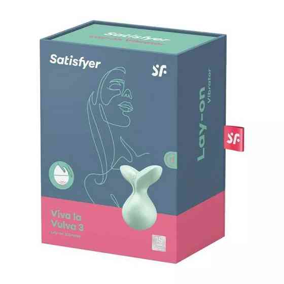Мини-вибромассажер Satisfyer Viva la Vulva 3 Mint Sex Aura Киев