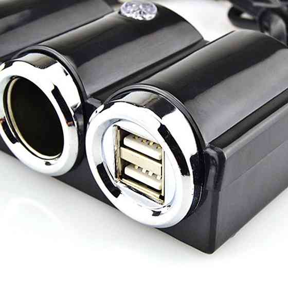 Автомобільний двійник у прикурювач + 2хUSB,120W,CTC-610 SBR Київ