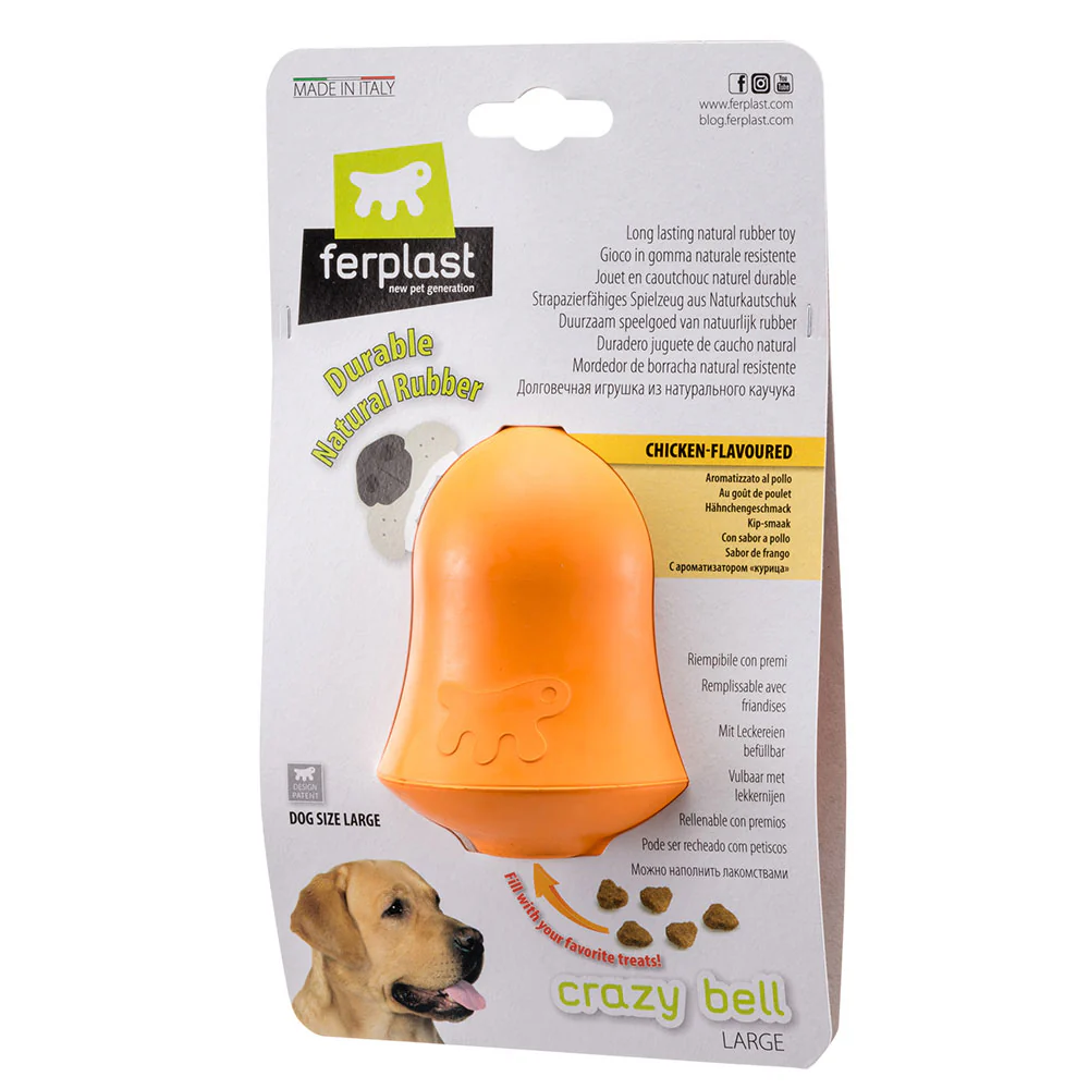 Игрушка из каучука для собак с тайником для корма Ferplast Crazy Bell (Ферпласт Крейзи Белл) Запорожье - изображение 6
