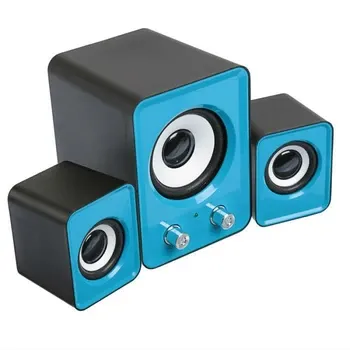 Музичні колонки для комп'ютера 2.1 FT-202, USB живлення, Mini Jack AUX, регулятор гучності та басів Київ