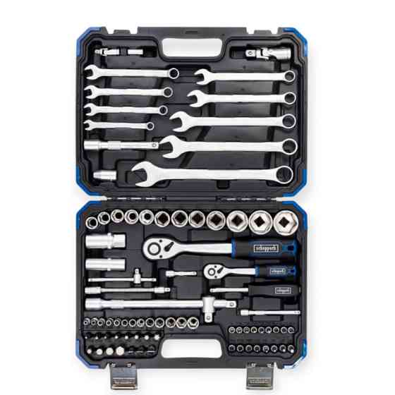 Набір інструменту 1/2", 1/4" 82 шт з бітами, ключами Scheppach Мукачево