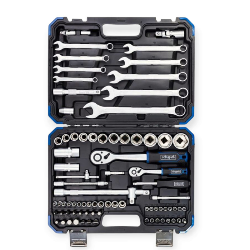 Набір інструменту 1/2", 1/4" 82 шт з бітами, ключами Scheppach Мукачево - фото 1