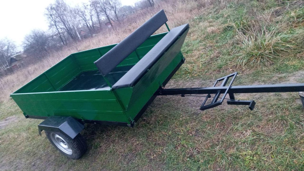 Причіп до мотоблока ТМ «ШИП» 190×115×38 см | Розбірний, без спинки, під жигулівську маточину, без коліс Харків - фото 5