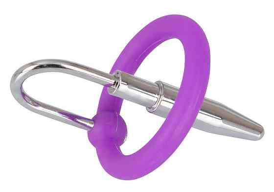 Стимулятор уретры - Penis Plug + Silicone Glans Ring Dilator Sex Aura Киев