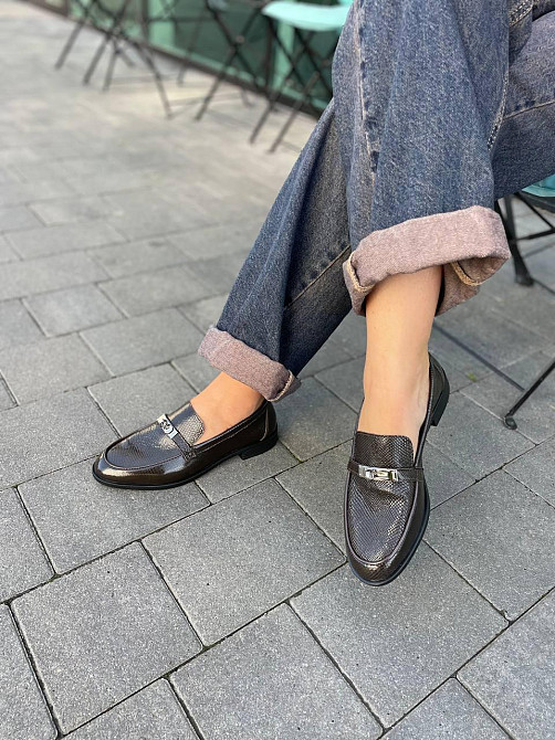 VIFEST Туфлі жіночі VIFEST 255 коричневі (весна-осінь, шкіра (анаконда) натуральна) (5912) Коломия - фото 4