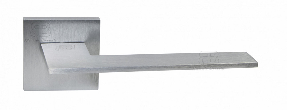 Ручка дверная Ricardo Borelli модель Quatro 01.50 SB брашированое серебро Киев - изображение 1