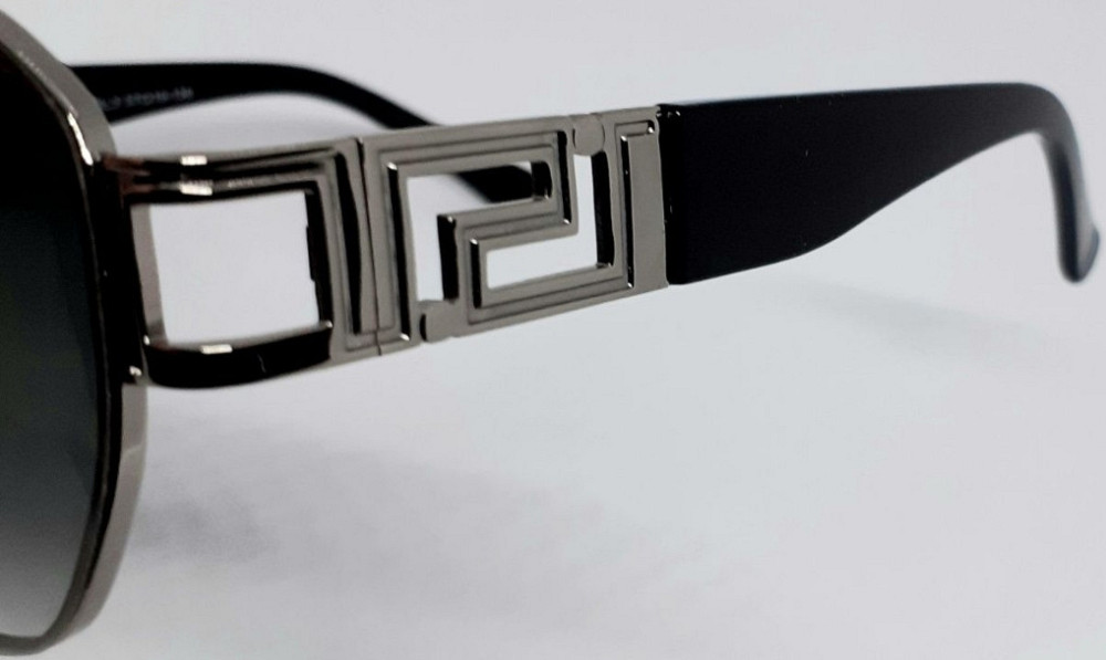 Брендові окуляри унісекс сонцезахисні сіро-зелений градієнт у сріблом Київ - фото 1