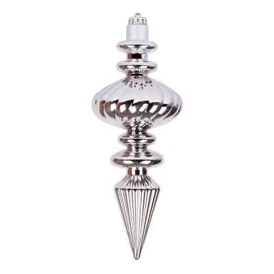 Елочная игрушка Novogod`ko Сосулька, пластик, 23 cм, серебро, глянец (974091) Винница