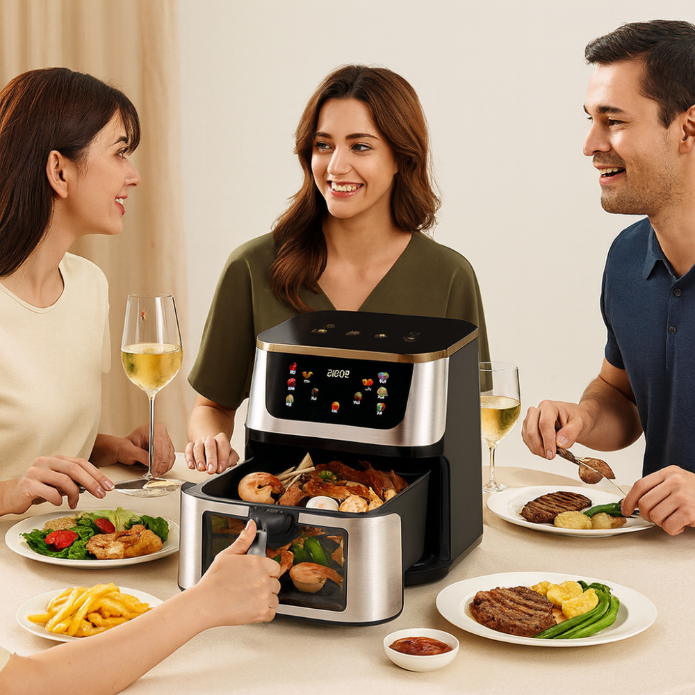 Аэрофритюрница 10л, 4200Вт, TK00247 / Аэрогриль / Мультипечь / Фритюрница безмаслянная Киев - изображение 9