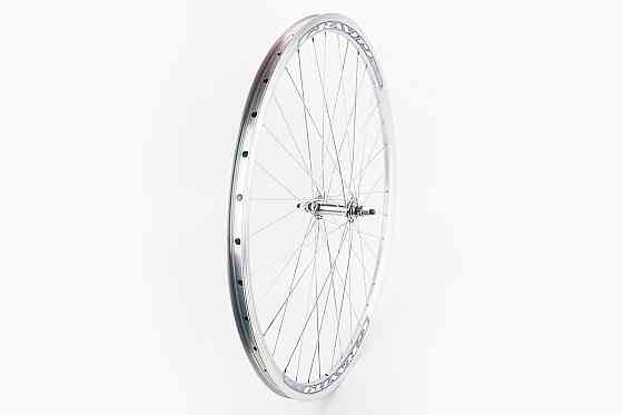 Колесо 28" переднє V-brake, обід "крапля" алюмінієвий, втулка 14Gх36H, кріпл. гайка, "GRAVITY", сіре Київ