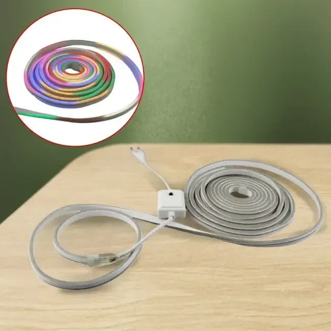 Лента Силиконова LED NEON 5M multi with function 12V-220V Одесса - изображение 2