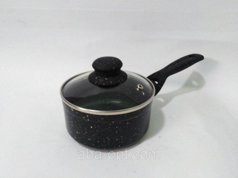 Сотейник Стон гранитное антипригарное покрытие с крышкой V 1 л Ø 14 см ( шт ).Aba-Opt Одесса - изображение 1