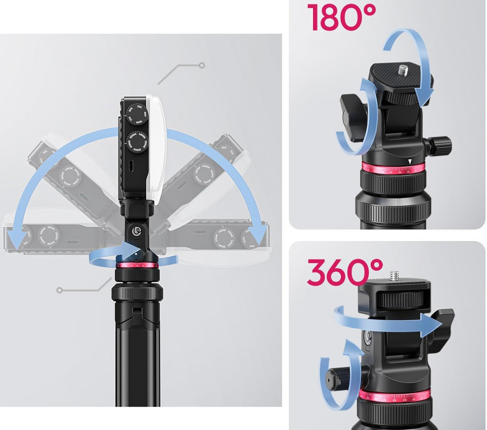 Стійка штатив для освітлення камери компактна туристична 213см Ulanzi MT-80 Київ - фото 3