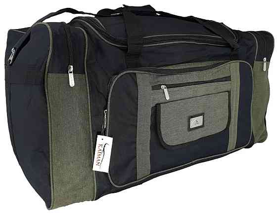 Сумка дорожня KAIMAN 70 см чорно-сіра S700702 Київ