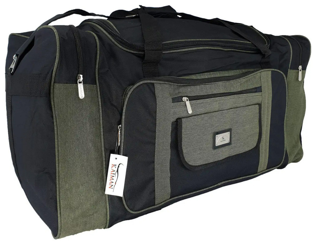 Сумка дорожня KAIMAN 70 см чорно-сіра S700702 Київ - фото 2