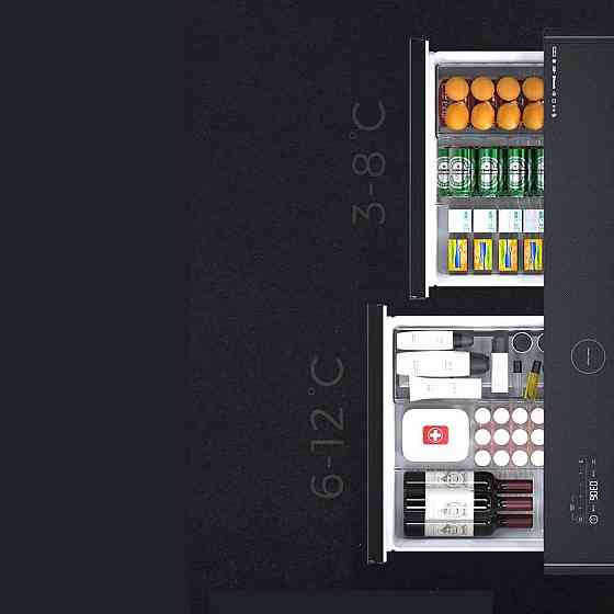 Розумний журнальний стіл з холодильником Primst TB135 (Чорний, 135 літрів) Київ