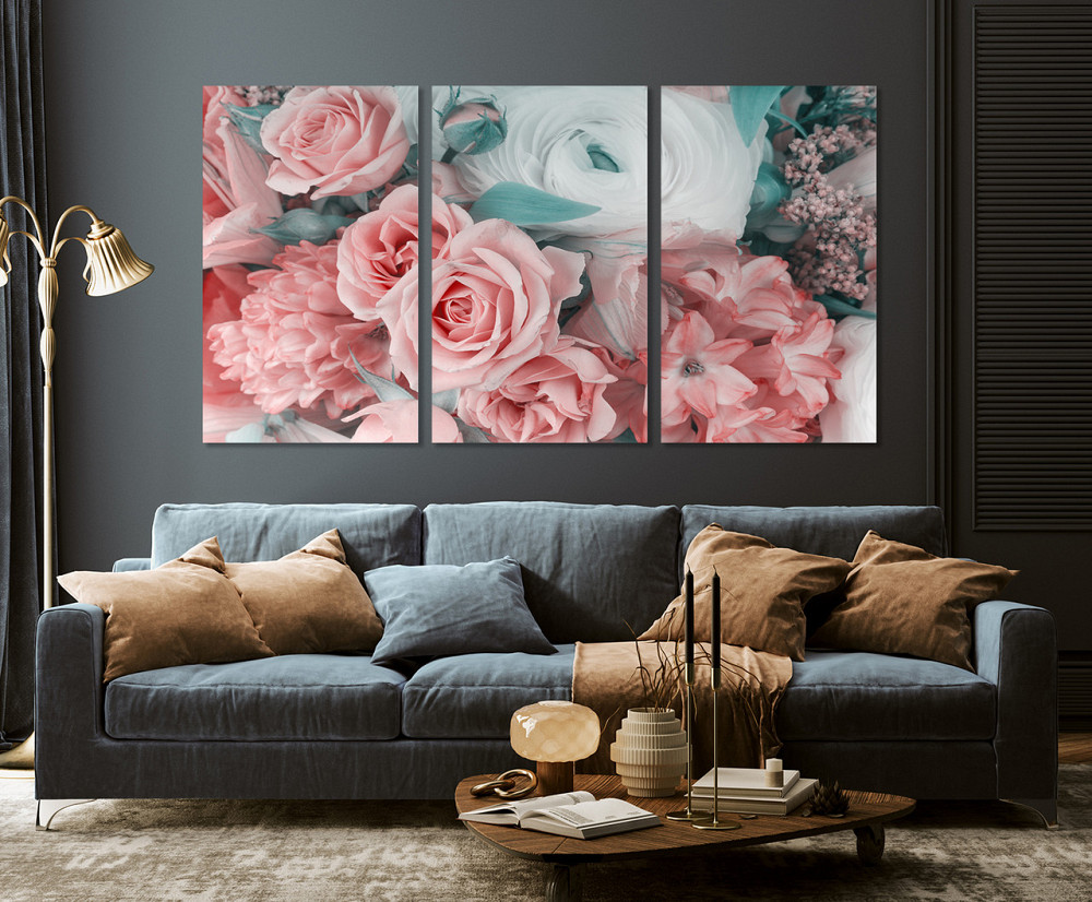 Модульная картина в гостиную / спальню  Троянди   ART-028_3A Киев - изображение 3