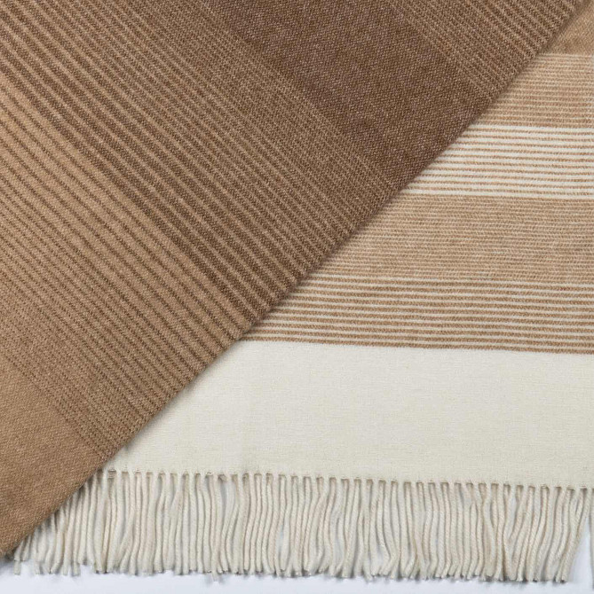 Кашеміровий плед-покривало FREYA 140х200см 250г/м2 (Бежевий) Суми - фото 3