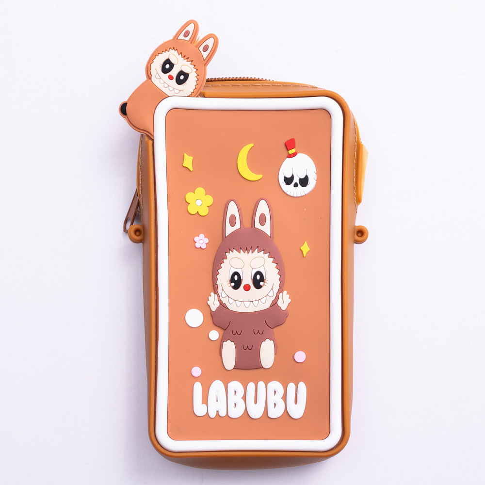 Дитяча силіконова сумочка-гаманець 17*10*3 см Коричневий HP-55-18BR Київ - фото 2