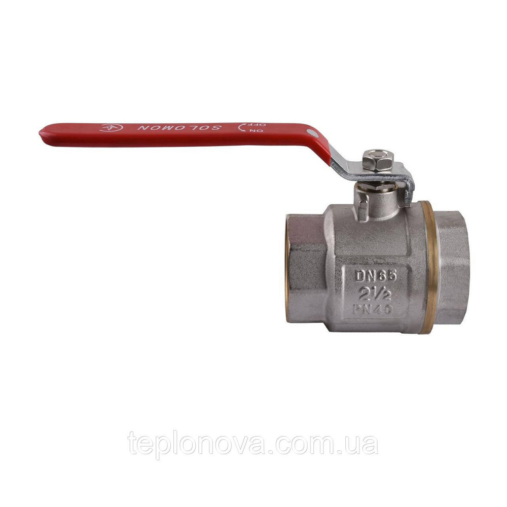 Кран шаровый прямой SOLOMON 2 1/2″ ВВ КР PN40 В1001 Черновцы - изображение 2